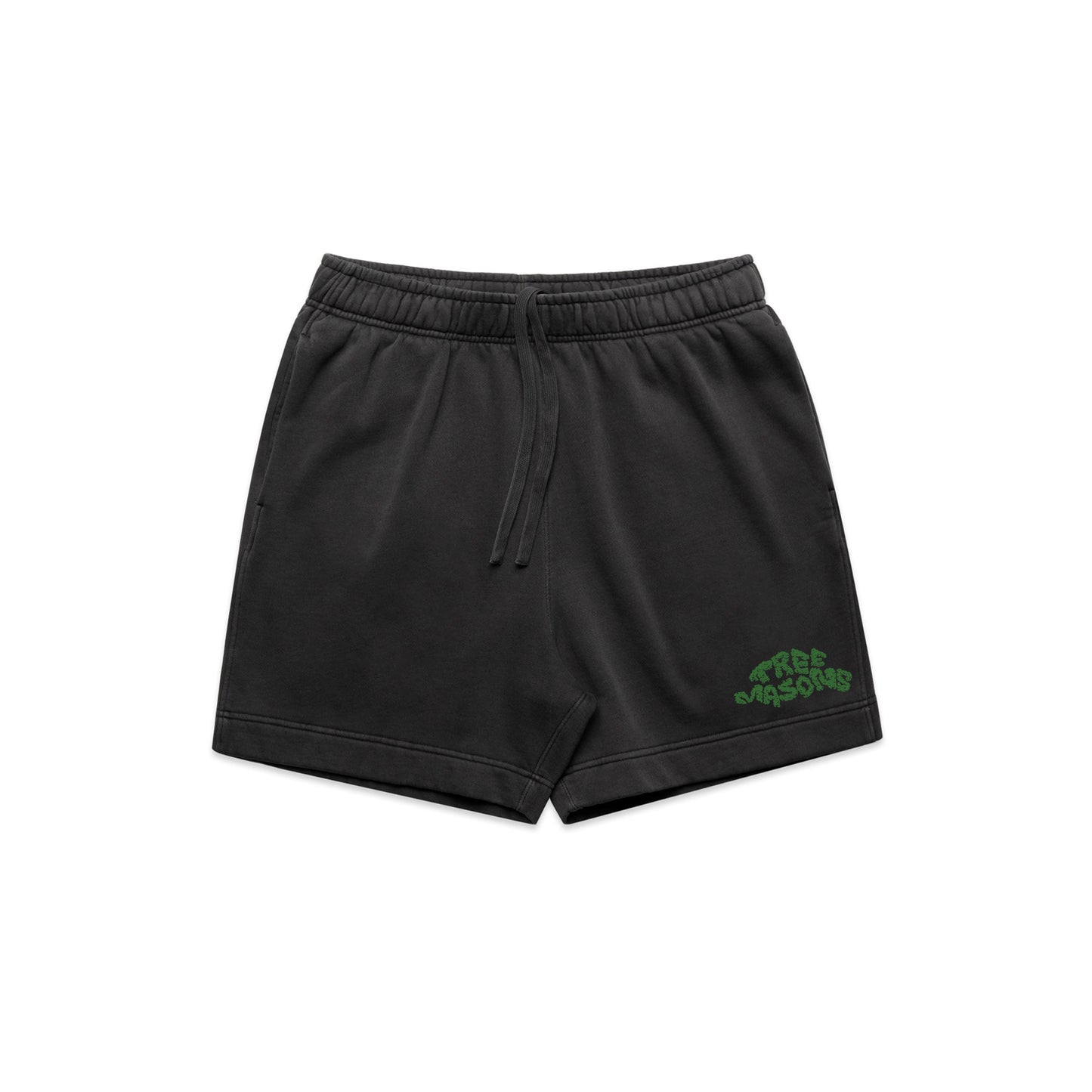 Bonsai logo shorts faded black