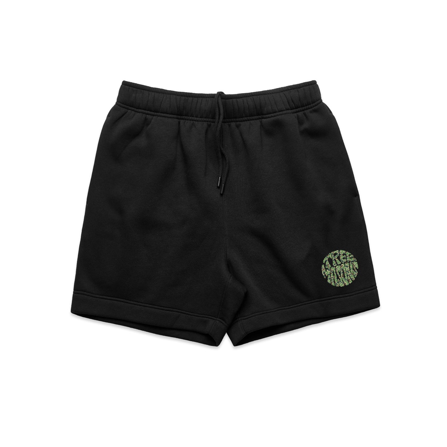 Green duck camo shorts