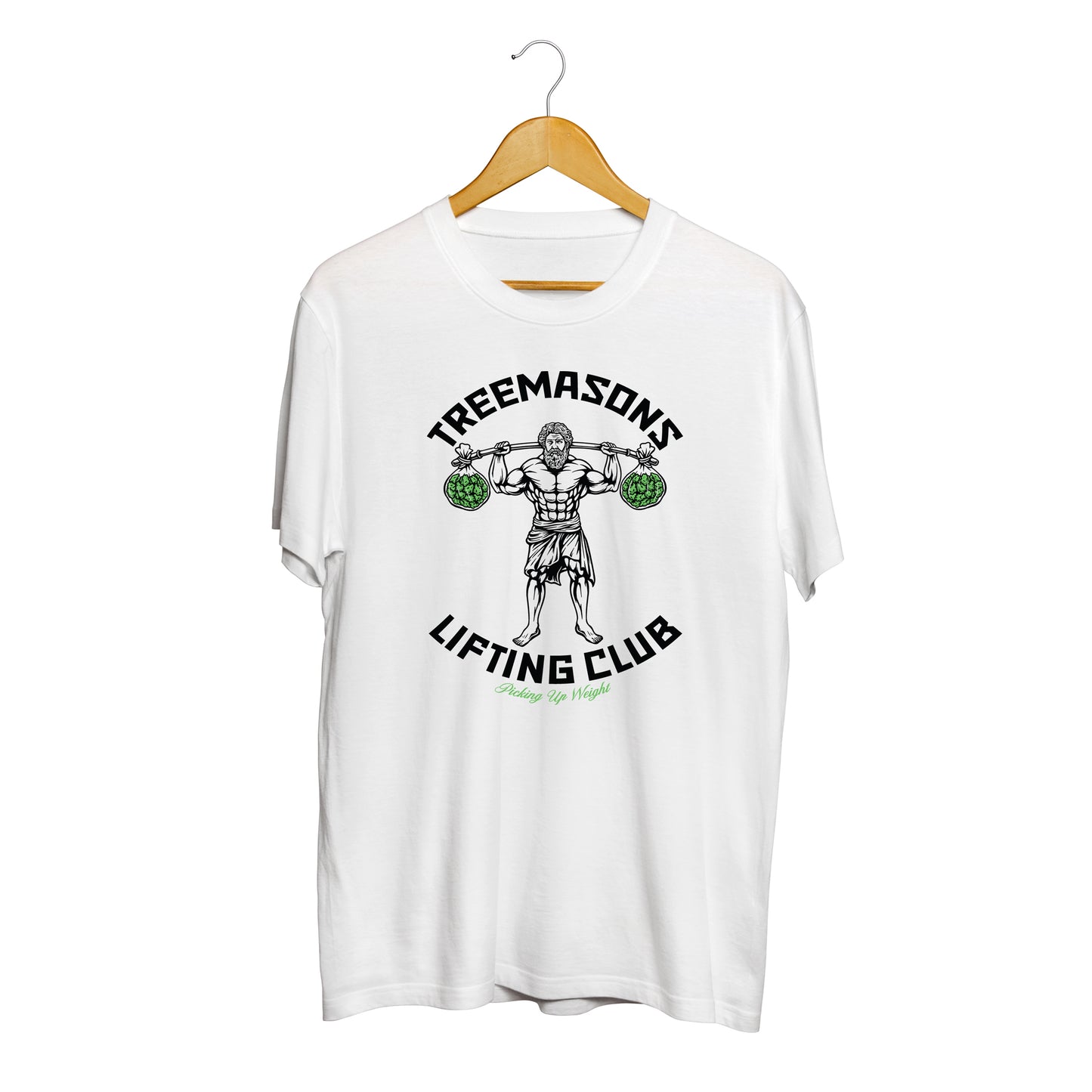 Lifting club t-shirt white