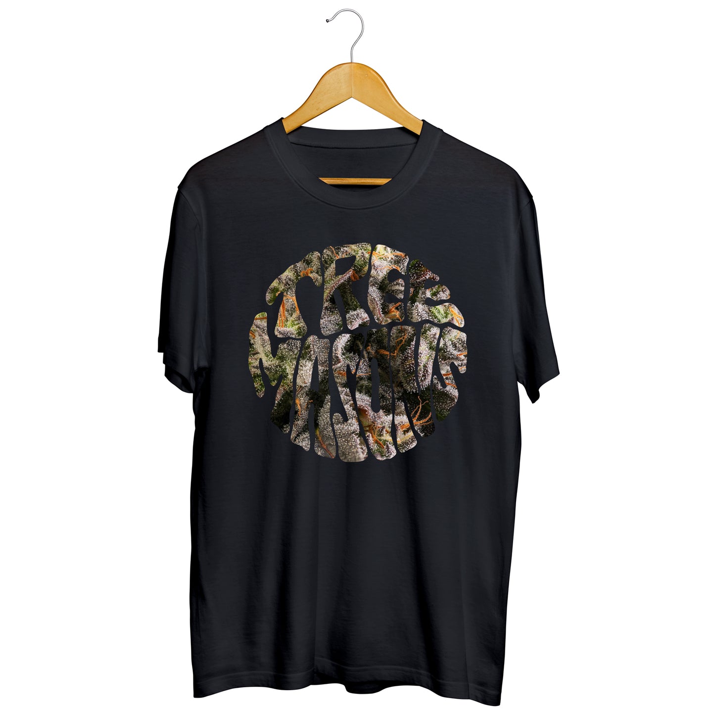 Macro shot t-shirt black