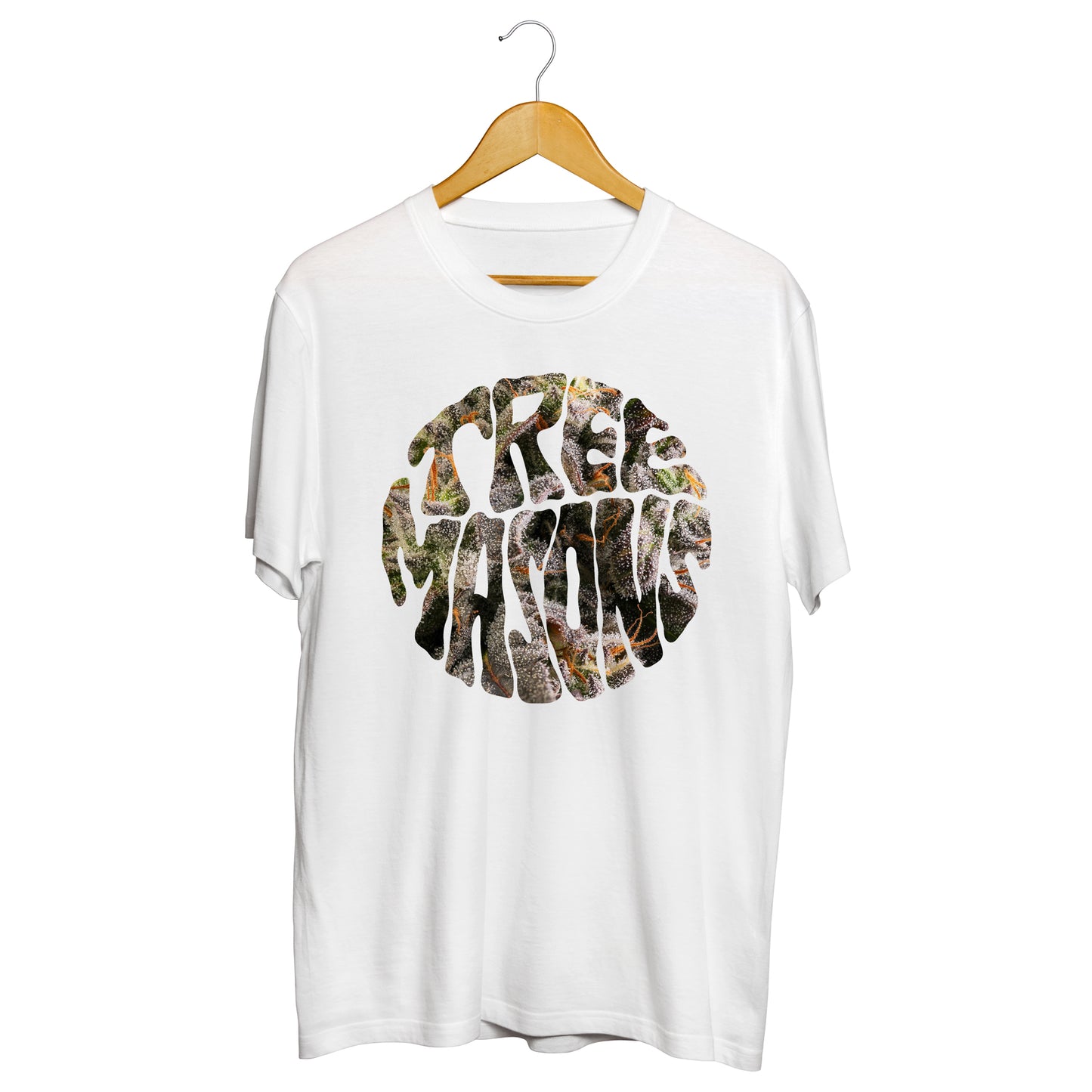 Macro shot t-shirt white