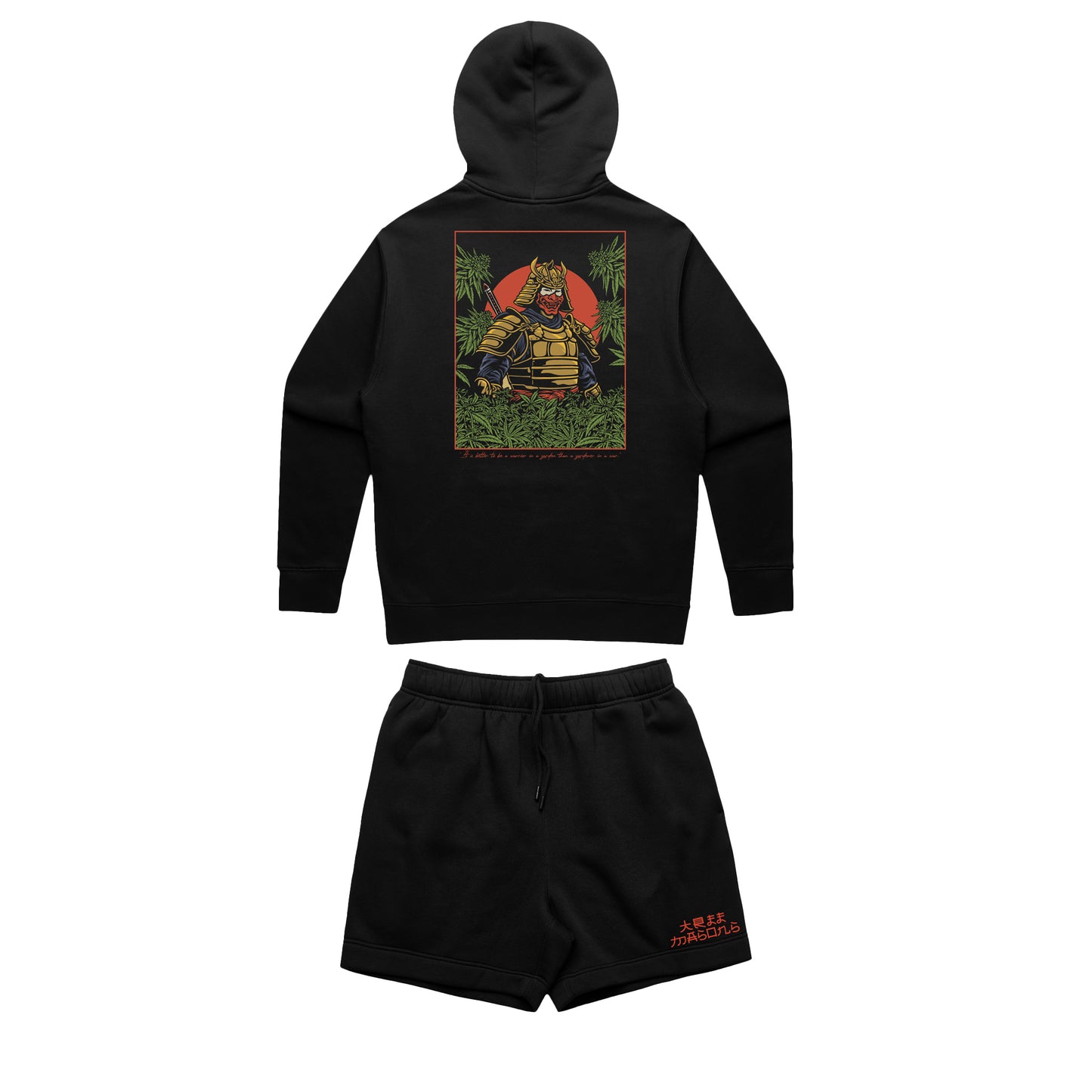 Samurai Short Set Black