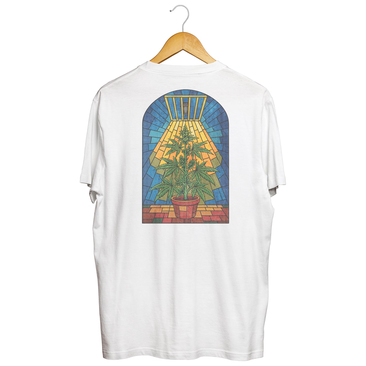 Stained Glass t-shirt white