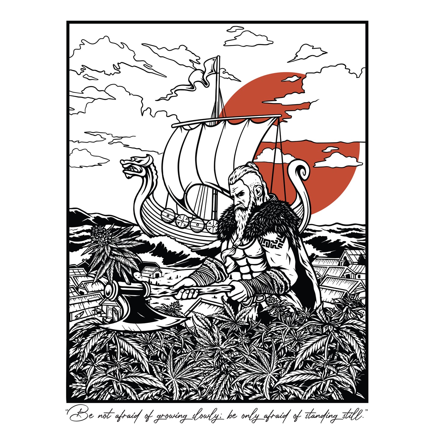 Viking Harvest A3 Art Print