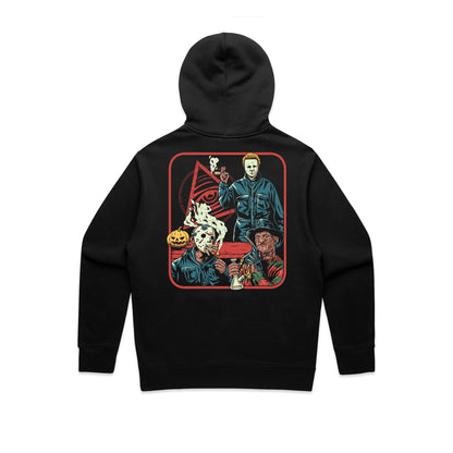 Horror trio back print hoodie