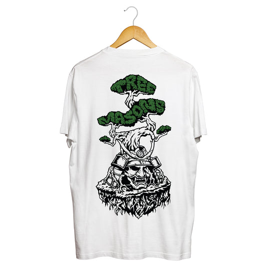 Samurai Helmet t-shirt white V2