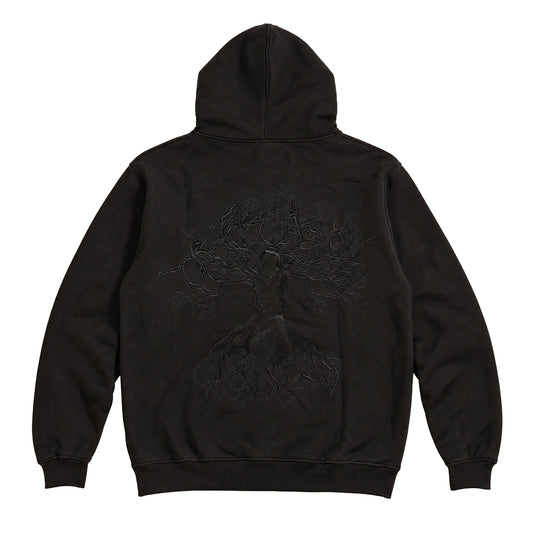 Tree Branches Embroidered Hoodie