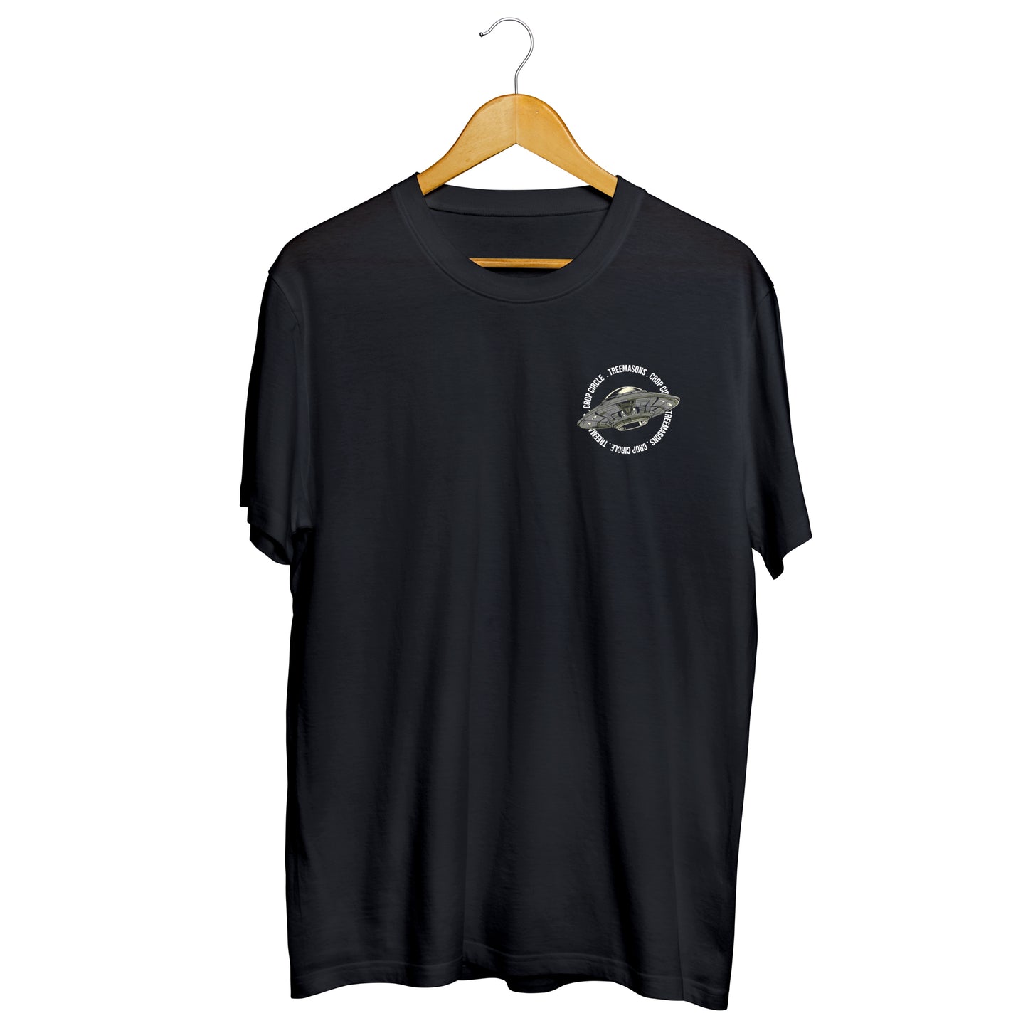 Crop circles t-shirt black