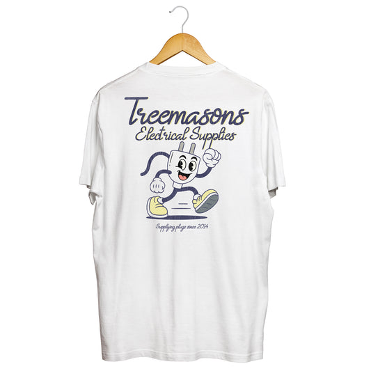 Treemasons Electrical t-shirt white