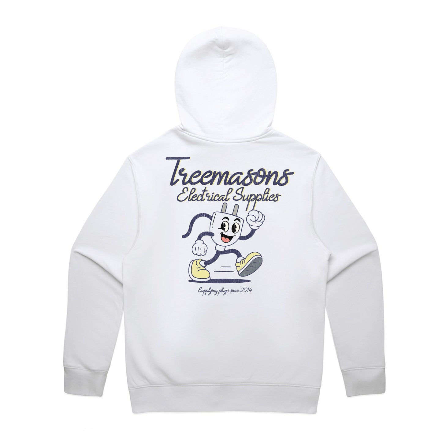 Treemasons Electrical White hoodie