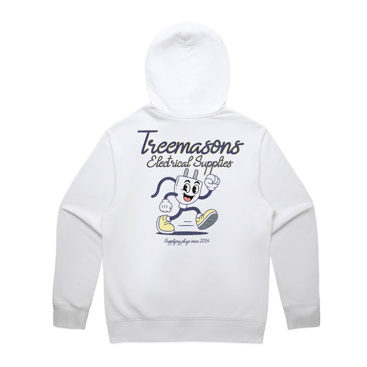 Treemasons Electrical White hoodie