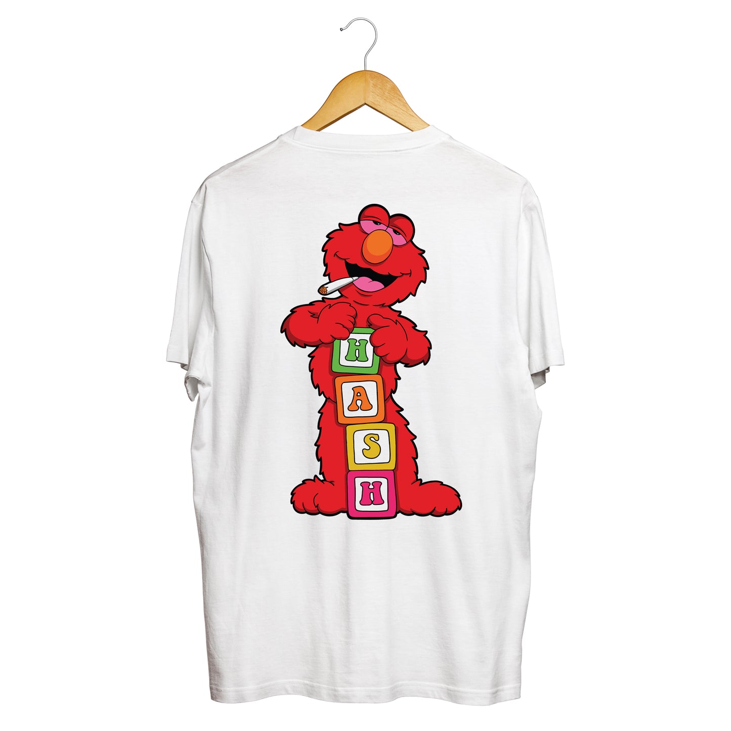 Hash Block t-shirt white