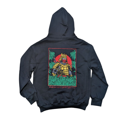 Embroidered Samurai Hoodie