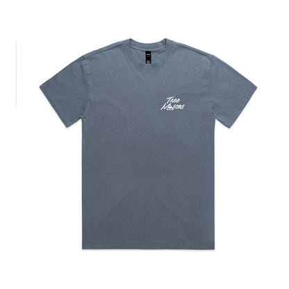 Oversized branches t-shirt (faded indigo)