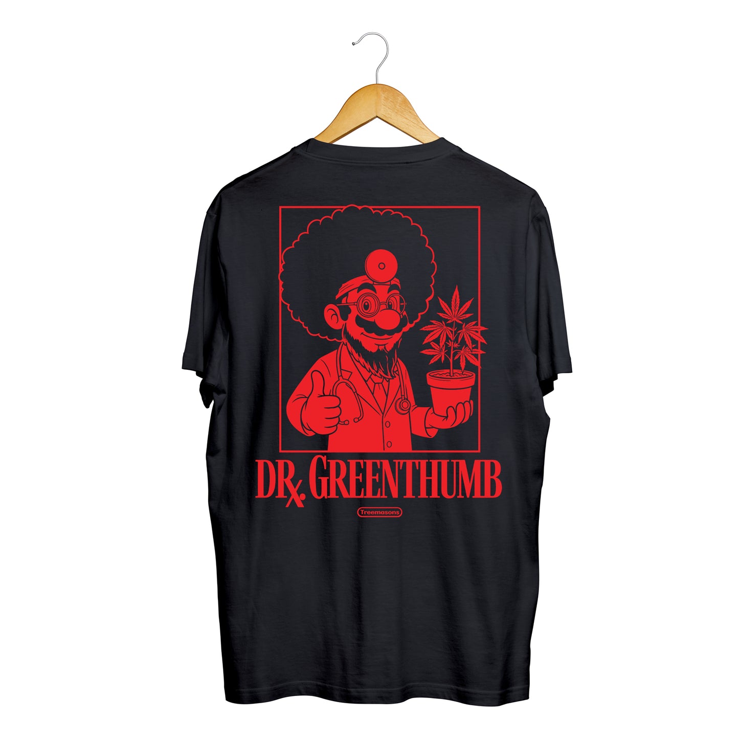 Dr Green t-shirt black v2