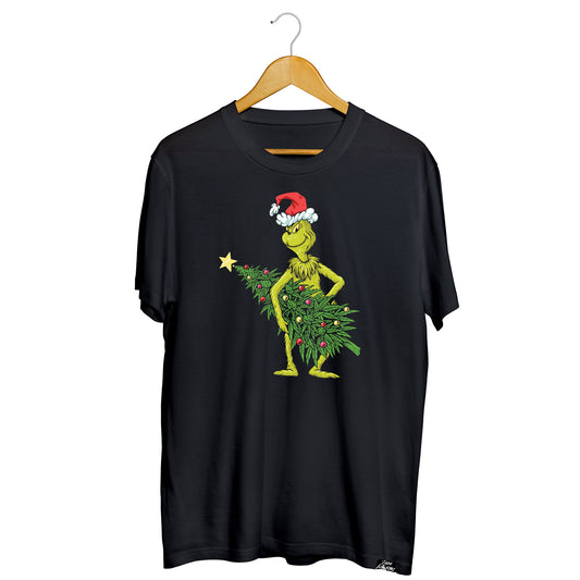 Christmas Crop t-shirt black (front print)