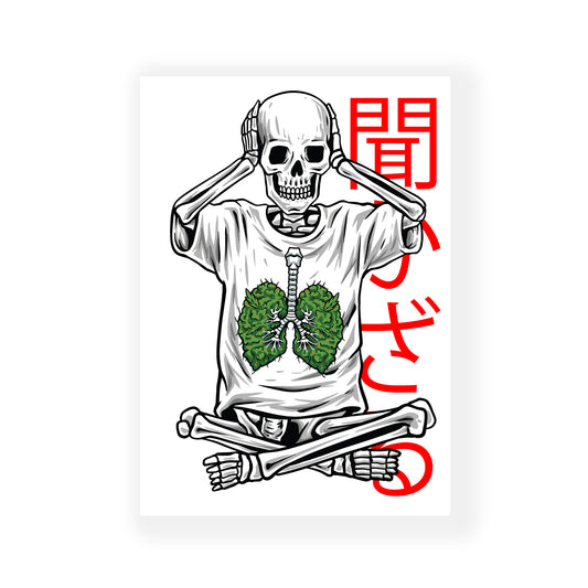 Hear no evil A3 art print