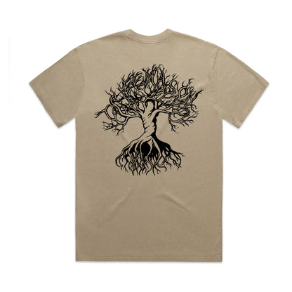 Oversized branches t-shirt (faded khaki)