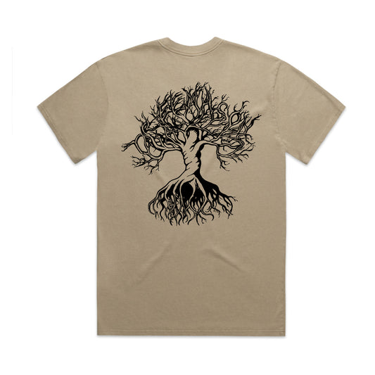Oversized branches t-shirt (faded khaki)