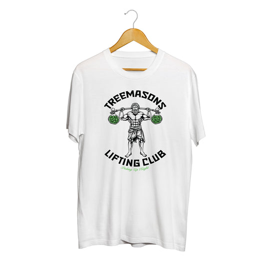 Lifting club t-shirt white