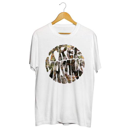 Macro shot t-shirt white