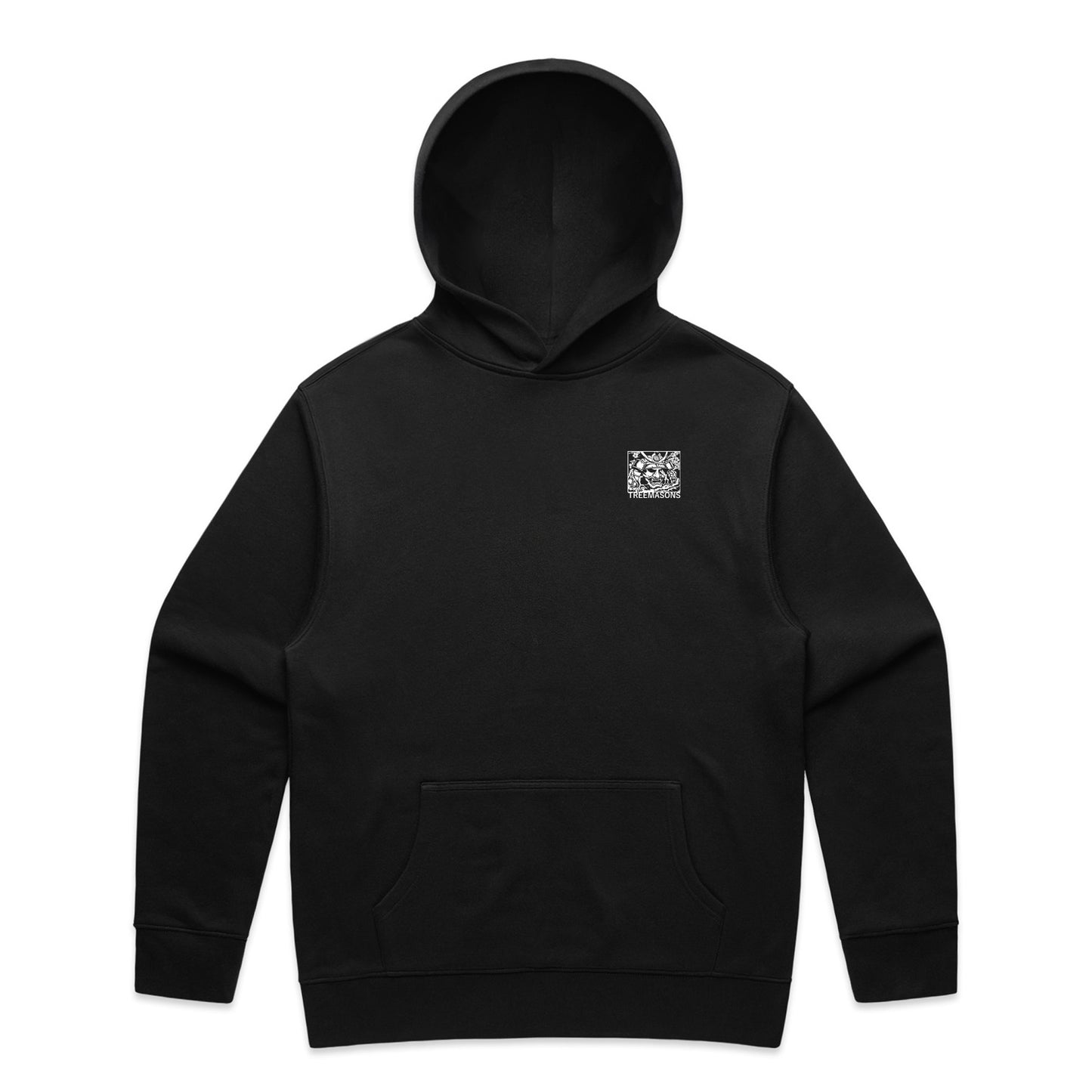 Samurai story hoodie black (white)