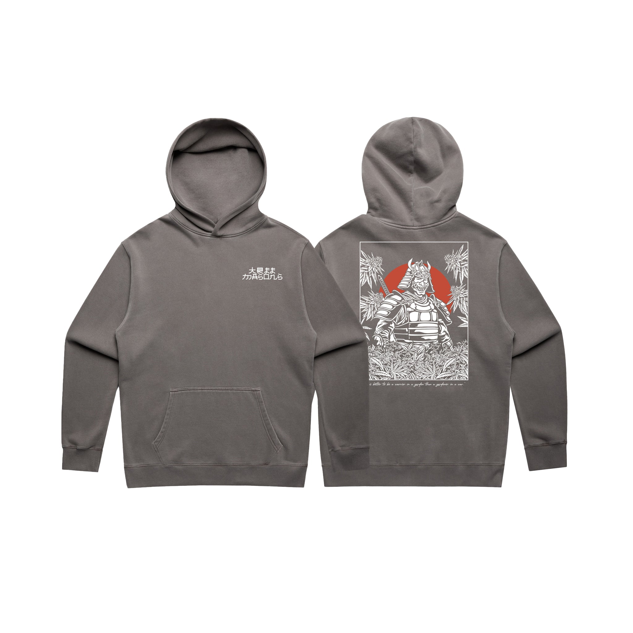 Samurai Hood Faded Grey – Treemasons Clothing