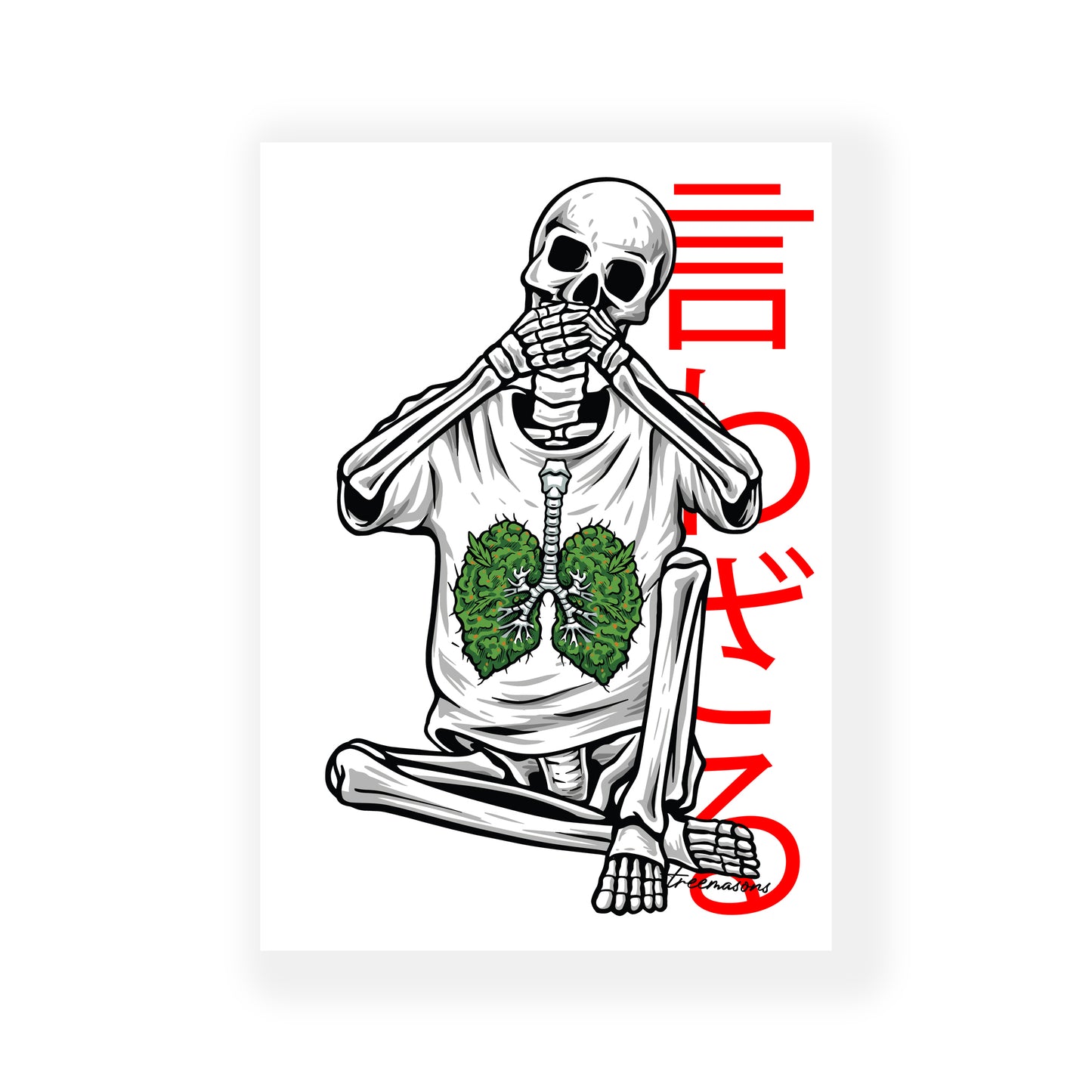 Speak no evil A3 art print