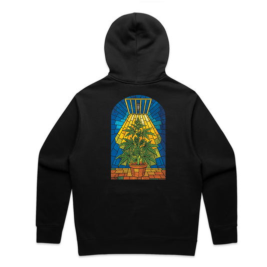 Stained glass hoodie black
