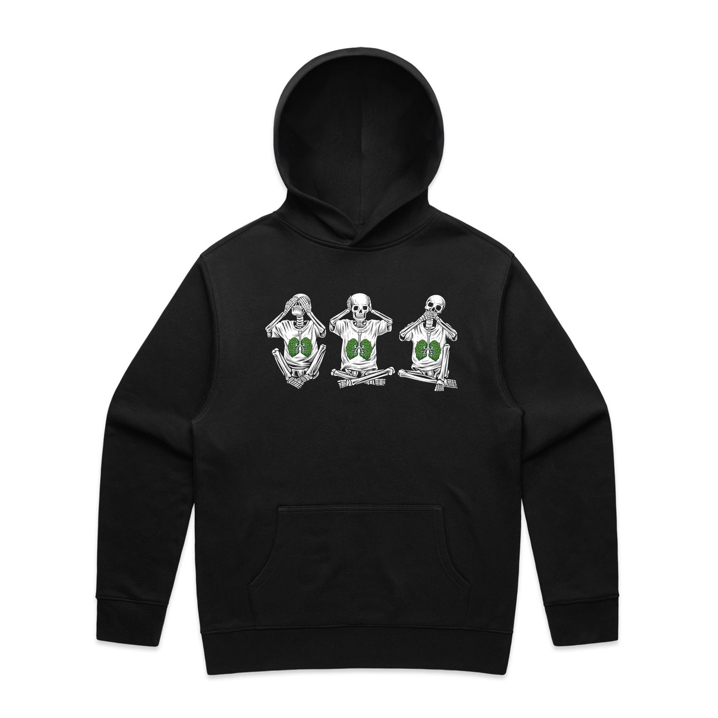 Three Skeltons Hoodie