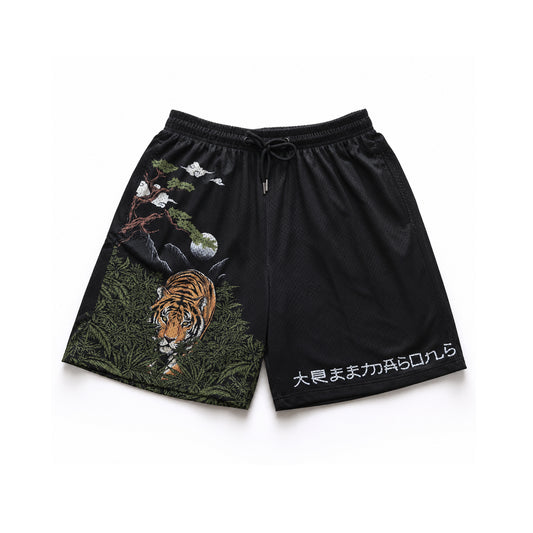 Tiger mesh shorts