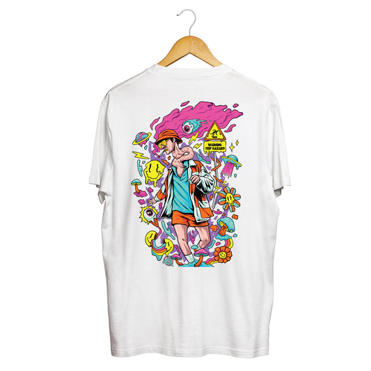 Trip Hazard t-shirt white