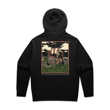 Viking Axe Hoodie Black
