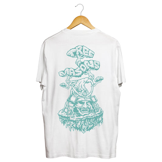 Samurai Helmet t-shirt white V1